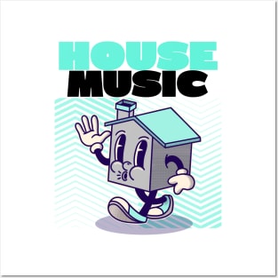 HOUSE MUSIC - Character (black) Posters and Art